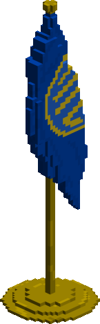 Moneyland flag with pedestal preview