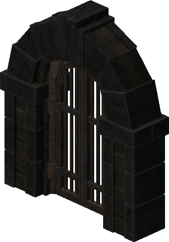 Dungeon Stone Gate - 03 (Iron Bar Door) preview