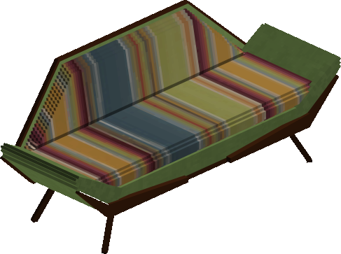 Striped lounge sofa - MG Hello Help Us preview