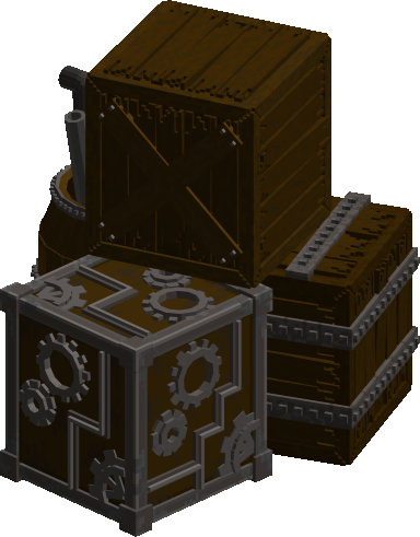 Randomly Stacked Wooden Boxes preview