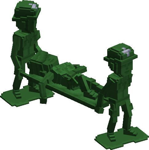 Green Plastic Soldier - Stretcher Team preview