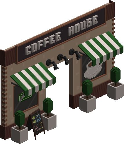 Elegant Coffee Shop Facade preview