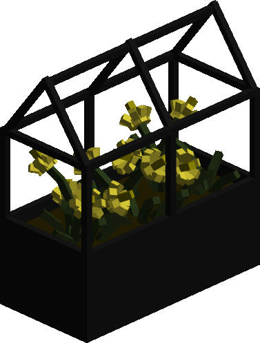 Small Yellow Flowers in Planter preview