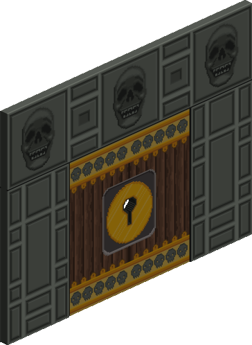 Golden Key Gate 3 Skulls preview