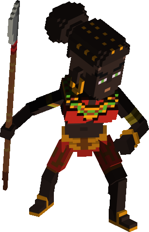 African female warrior preview