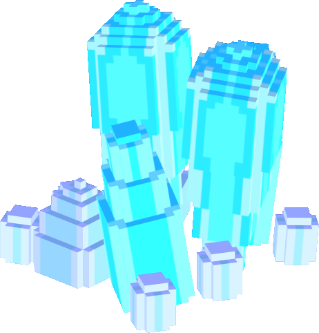 Glowing crystals preview
