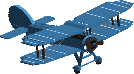 Metaverse Biplane - Blue preview