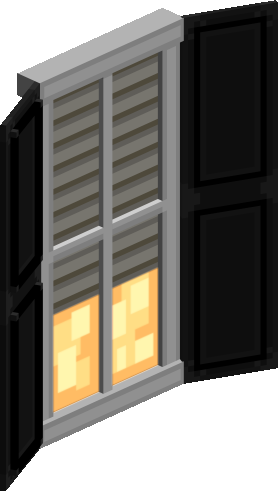 White Window with Black Shade preview