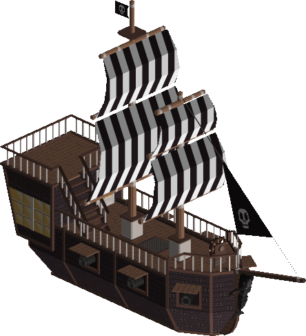 The Black Mermaid pirate ship preview